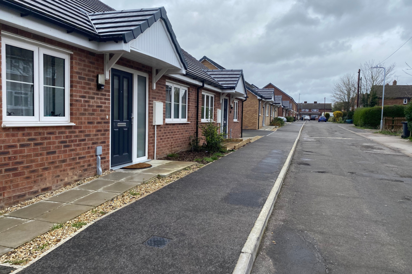 A street of bungalows